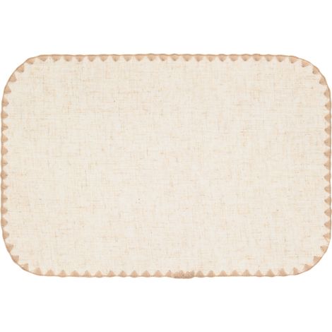 Set de table rectangulaire en poly-lin Beige 45x30 cm