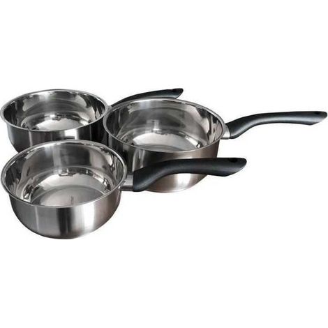 Baumalu Serie 3 Kochtöpfe PRIMO grau 16/18/20 cm