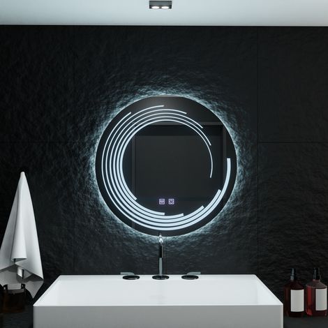 Miroir LED Rond 70 Lira Verita Touch Systeme Desembuage Gradable (1/5)