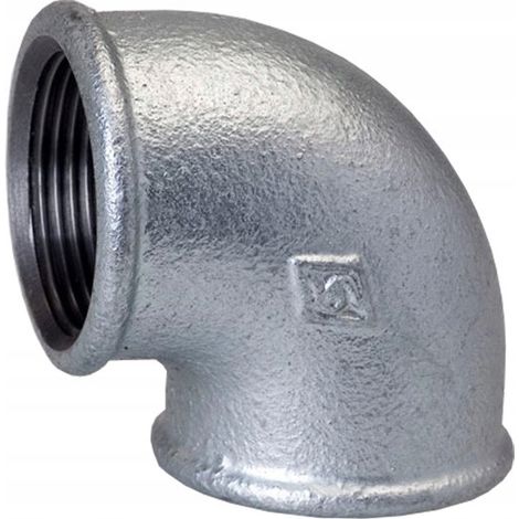 CODO GALVANIZADO 90-1 1/2" INTERIOR/INTERIOR ARKA CALIDO OC-G90 40 1 pieza. (1/4)