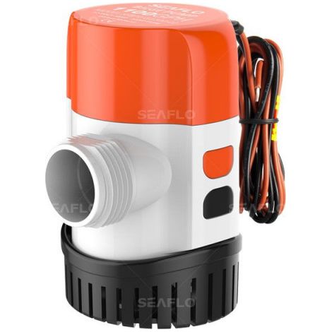 Pompe immergée automatique 12V – Débit 600 GPH – Système de détection électronique – Entièrement submersible et silencieuse – Seaflo