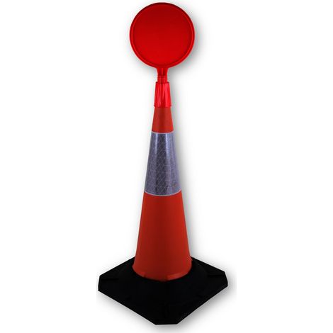 Cône de chantier, Orange, Hauteur de 100 cm ( Prix pour 1 )