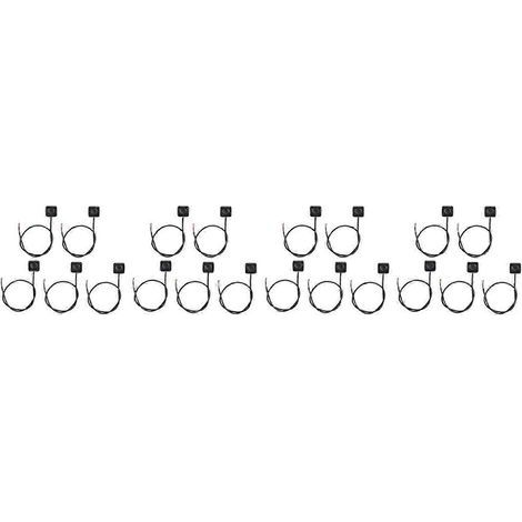 20 interrupteurs à bouton-poussoir instantanés. mini-interrupteurs à bouton-poussoir à montage en surface 12 V/24 V (1/5)