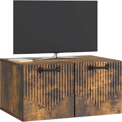 Maison Exclusive - Mobile Porta TV da Muro Rovere Fumo 59,5 x 41 x 30 cm (1/5)