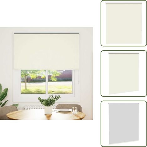 Verdunkelungsrollo Cremeweiß 120x130cm Stoffbreite 116,6cm - Verdunkelungsrollo - Verdunkelungsrollos - Rollo - Verdunklungsrollo (1/5)