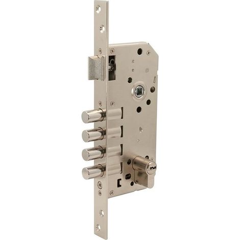 cerradura seguridad 4220s 50 niquelado 4 bulones deslizantes picaporte reversible