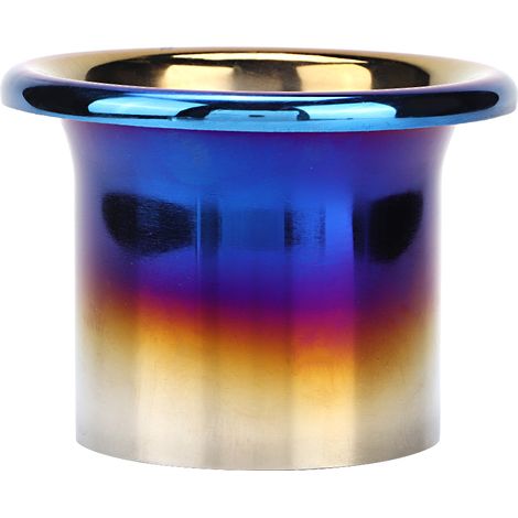 Système d'admission d'air froid de 7,6 cm (3 pouces), cornet de turbine, acier inoxydable, bleu (1/5)