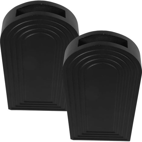 Lot de 2 Vases Muraux en Bois de Couleur Sombre, Pots Suspendus Décoratifs pour Plantes D’intérieur, Vases à Fleurs à Bourgeons, Décoration Murale Végétale pour Salon, Bureau, (1/5)