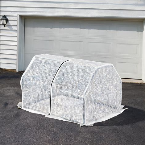 Serre de jardin blanco en acero PE 99 x 71 x 60 cm (1/5)