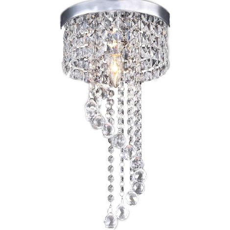 vidaXL Lustre avec 85 cristaux Blanc (1/5)
