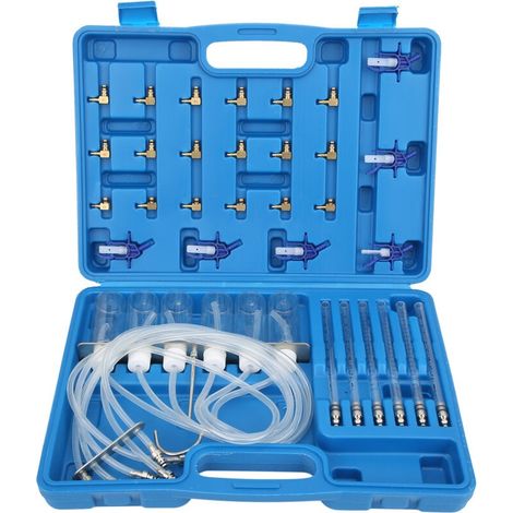 Lantro JS Kit d'outils de Test de débit Injecteur Diesel Injecteur Diesel 6 cylindres Outil de Mesure d'injecteur Diesel en Acier Inoxydable Outils de réparation de Voiture pour injecteurs Moteur 6 (1/5)