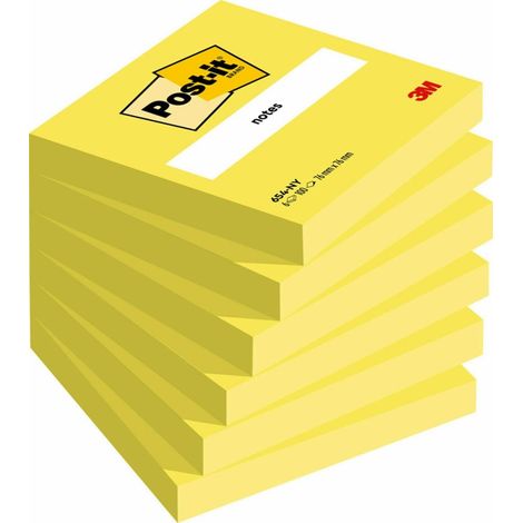 Post-It 7100180386 Klebezettel Rechteck Gelb 100 Blätter