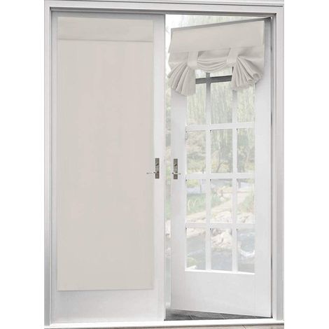 Blackout Curtain for French Doors - Thermal Insulated Blackout Glass Door Curtain Panel Tricia Curtain for Door Window Curtains, 1 Panel, 26 x 68 Inches, Burgundy