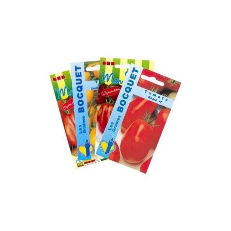 Lot de Tomates Allongées (4 sachets de graines à semer) - 1,7g
