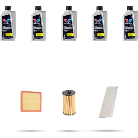 Kit tagliando 3 FILTRI e 5L OLIO compatibile con Mercedes Classe B (W245) B180 85kw Dal 2008 al 2011 (1/5)