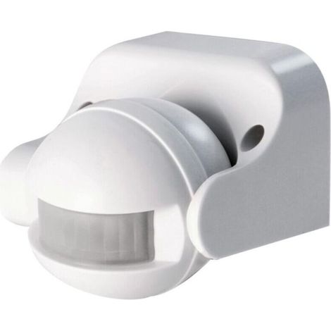Interrupteur détecteur de mouvement infrarouge, ,Détecteur de mouvement pour éclairage extérieur, Light Sensor blanc