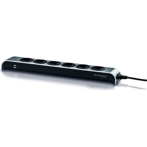 Oehlbach D1C17010 Multipresa con interruttore 1 pezzo Antracite Schuko 1 pz. (1/5)