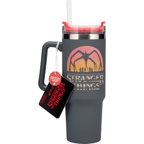 Stranger Things 5 900ml Insulated Cup and Straw