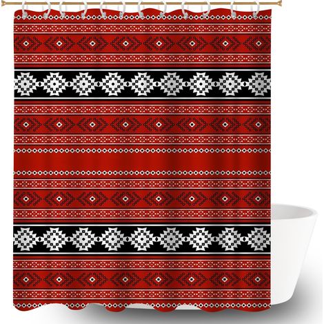 Rideau de bain en polyester 180x180 esthétique bâche de douche pour salle de bain avec douche à l’italienne (1/5)