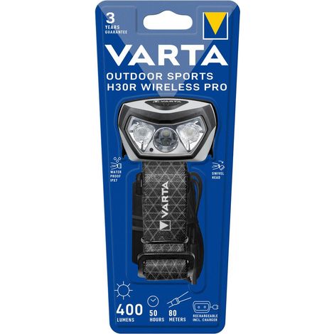 Varta 18650 101 401 Torcia LED nera 400 lumen