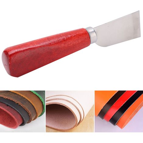 Couteau à cuir, outil de sculpture sur cuir, couteau à tailler le cuir (à faire soi-même), couteau à raser le cuir, grattoir à cuir. (1/5)
