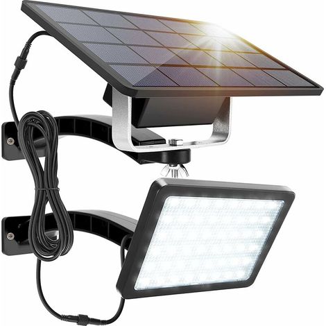 1000 Lumens Powerful Outdoor Solar Light, Solar Led Flood Light with 5000mAh Large Capacity Battery, Continuous Lighting without Motion Sensor for Passageway Garage Garden (1/5)