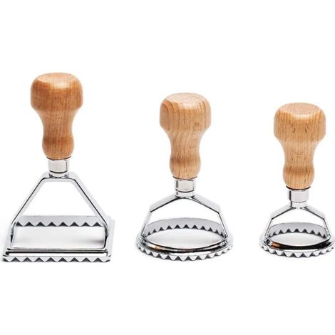3 Pièces Set de Coupe-Ravioli en Acier Inoxydable – Moule à Ravioli pour Pâtes et Gyoza (1/5)