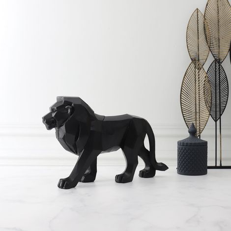 Lion origami en polyrésine 36 cm
