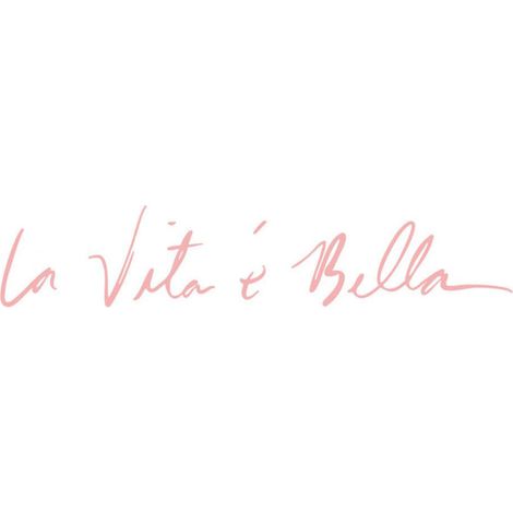 La Vita E Bella Roman Wandaufkleber Schlafzimmer TV-Hintergrund Wanddekoration (Pink M) (1/5)