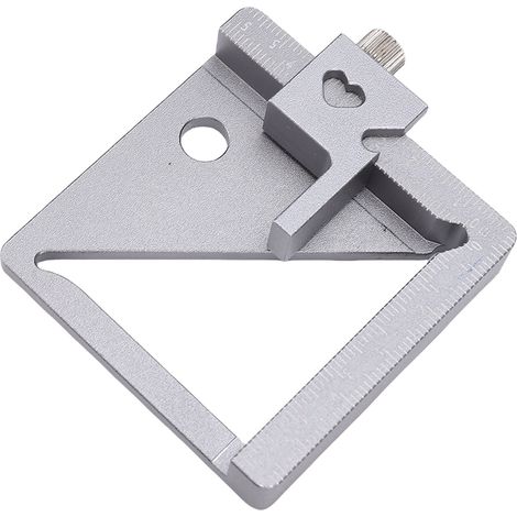 Multifunktionales Holzlineal/Winkelmesser zum Messen von Höhe, Breite, Durchmesser und zum Zeichnen gerader Linien und Winkel (1/5)