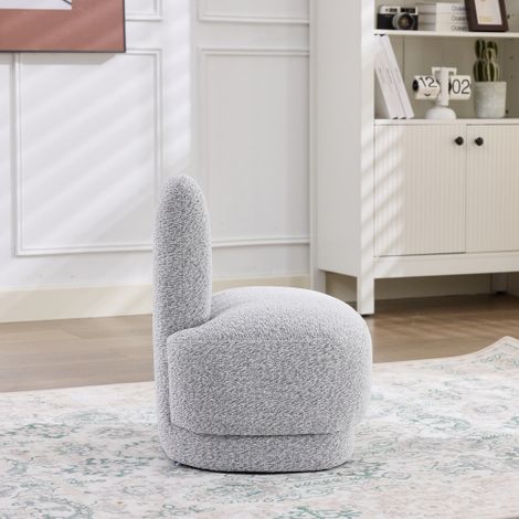 Joli repose-pieds en tissu — Rembourrage fixe (Sans rangement)  Housse non amovible / non lavable (1/4)