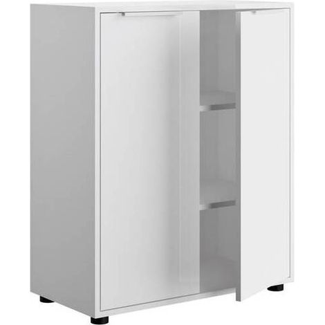 MOBILE 2A CM.72X35X87H BIANCO/BIANCO LUC.