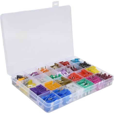 Kit 250 fusibles auto lame aluminium 2A-40A M S, assortiment remplacement véhicule (1/5)