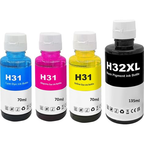 31 32 XL Encre Compatible HP pour Smart Tank 7005 515 5105 7006 (1/5)