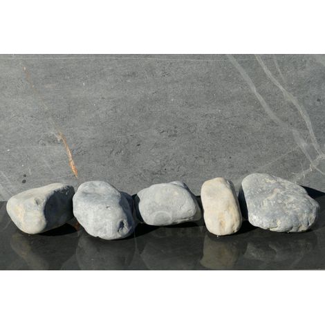 Große Große Schwarz Matt Kiesel 100-200 - Pack 5 Rollen