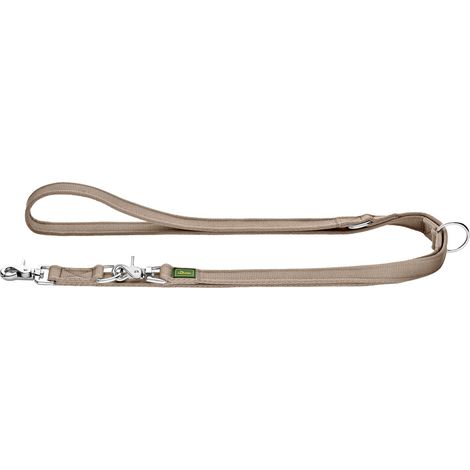 Hunter Hundeleine Führleine verstellbar Inari 2 m x 2,5 cm beige (1/3)