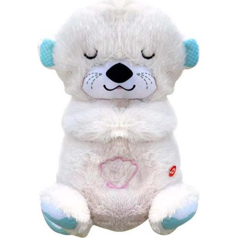 Loutre Respirante avec Musique pour Enfants Vibration et Lumières Apaisantes moelleux Cadeau Jouet Bébé 1pc Tissu (1/5)