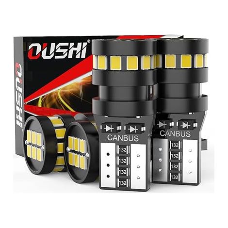 W5W T10 LED Ampoules Voiture 194 168 501 2825 12V Voiture Intérieure Dôme Carte Porte Lumières Plaque Immatriculation Courtoisie 6500K Blanc (1/5)