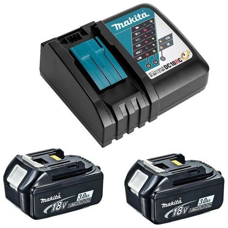 Makita Y-00197 Pack Power 18V LXT (2x3,0 Ah) avec chargeur simple