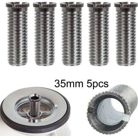 Lot de 5 bouchons de filtre pour évier, vis creuse M12 x 35 mm, cuisine
