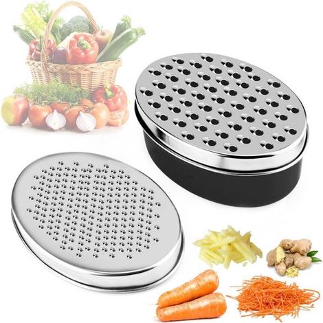 Dailygoods, Picadora de verduras, Cuchilla de acero inoxidable, Material duradero, Material seguro, Rallado sin ensuciar, Rallador de cocina (1/5)