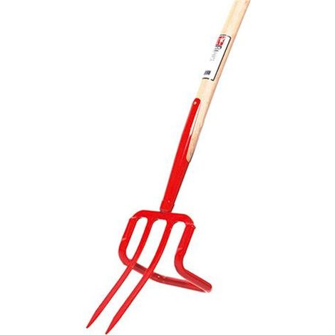 Idealspaten Unkrautstecher mit Bügel 2 Bajonettzinken