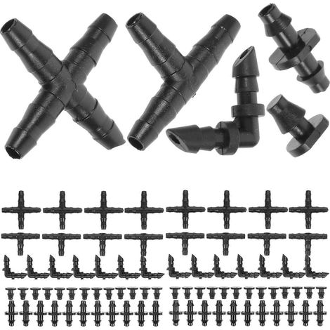 Kit de raccords pour tuyau d'irrigation goutte à goutte pour jardin (4 jeux d'adaptateurs). (1/5)