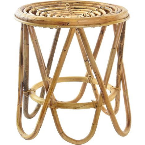 DKD Home Decor Table d appoint Marron Rotin Tropical (1/3)