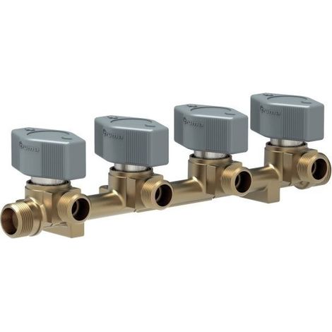 Vanne gaz Trumatic 4 sorties Ø8 mm – Compatible tuyau cuivre – Alimente 4 appareils – Étanchéité renforcée pour sécurité