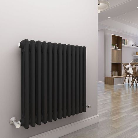 WarmeHaus Traditional Radiator Anthracite Triple Panel 300x607mm