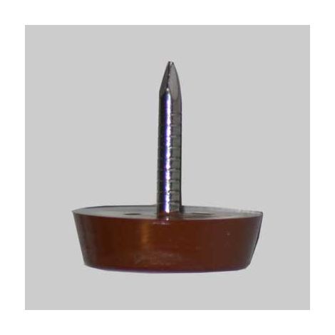 Piedino sottosedia diametro 14 mm - marrone conf. da 200 pz