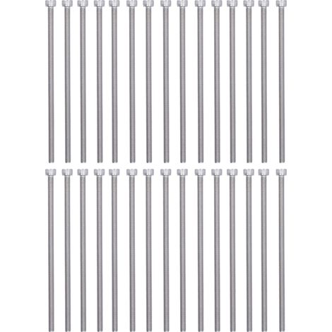30 A2-70 Edelstahl 304 Marinequalität Innensechskantschrauben, M6x100 Schrauben, 30er-Packung