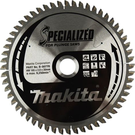 Makita SPECIALIZED Sägeblatt 165x20x56Z