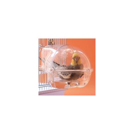 Accessoire de Cage à Oiseaux,Baignoire pour Oiseaux, Baignoire à Oiseaux,pour Cage,Boîte de Douche Transparente pour Perroquet,Baignoire pour Cage et Perroquet (1/5)